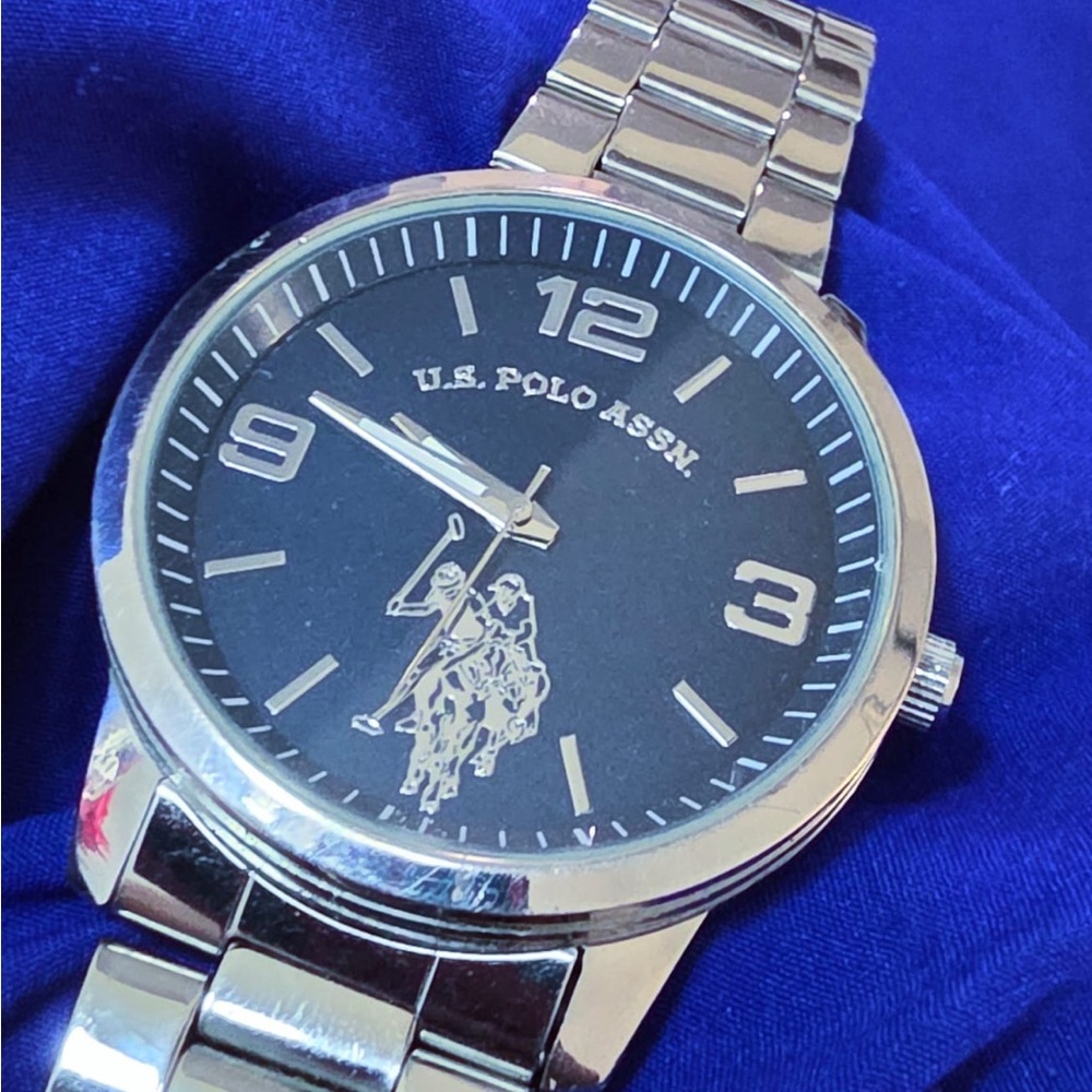 US Polo Club Navy Blue Dial 43mm Mens Watch